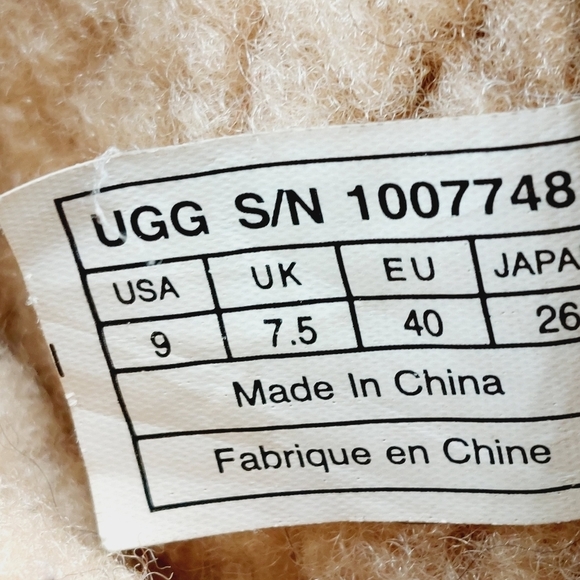 UGG Shearling Brown Leather Mid Calf Silver Buckles Detail Winter Boots I464 - Picture 10 of 13